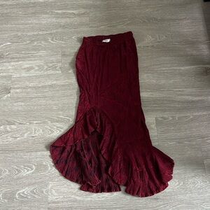 Red vintage skirt